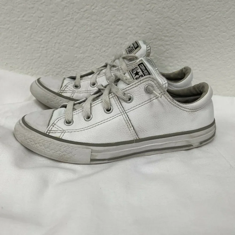 Converse All Star White Leather Low Sneaker Junior